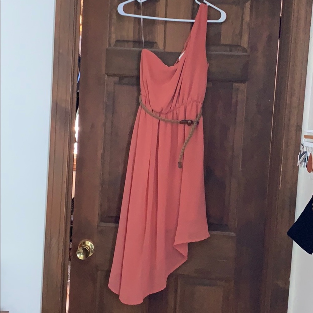 One shoulder dress